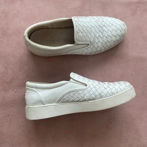 BOTTEGA VENETA white intrecciato sneakers
